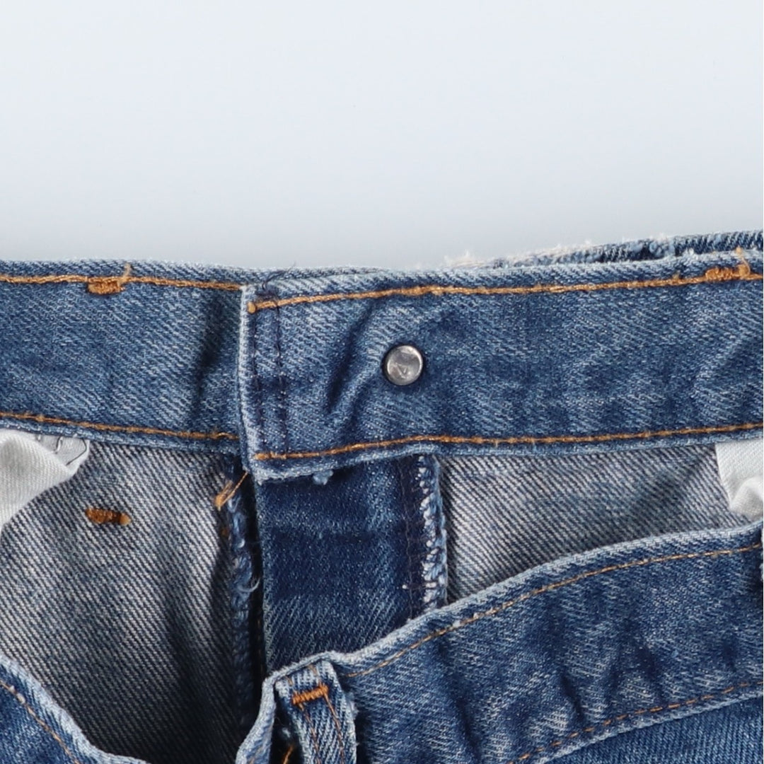 Vintage 1980'S Levi's 50518-0217 Straight-leg Denim Pants, Made in Canada, Men's Size 34 (approx.) cotton blue type Vintage Second Hand