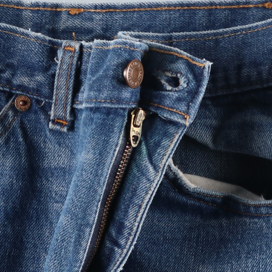 Vintage 1980'S Levi's 50518-0217 Straight-leg Denim Pants, Made in Canada, Men's Size 34 (approx.) cotton blue type Vintage Second Hand