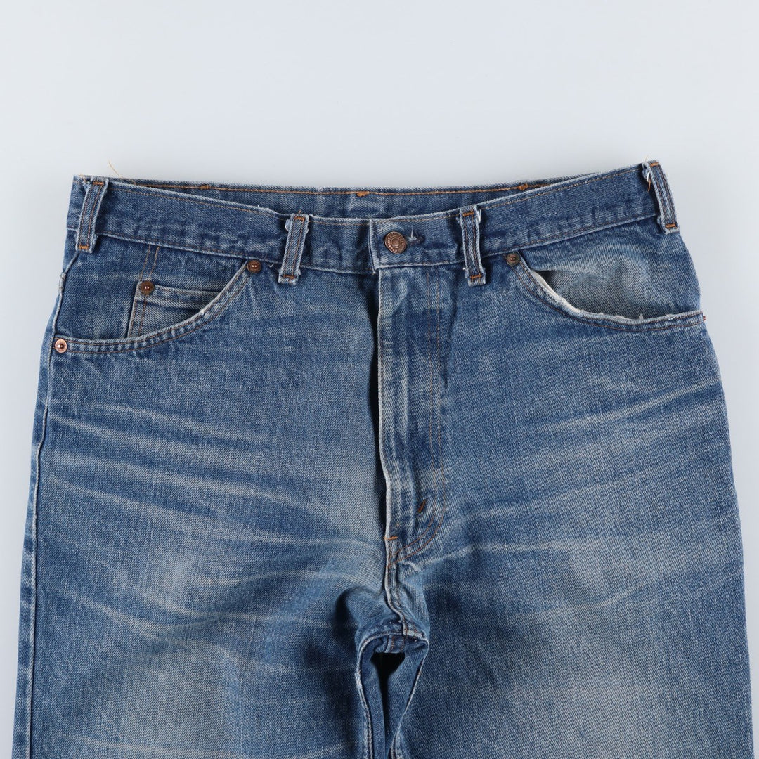 Vintage 1980'S Levi's 50518-0217 Straight-leg Denim Pants, Made in Canada, Men's Size 34 (approx.) cotton blue type Vintage Second Hand