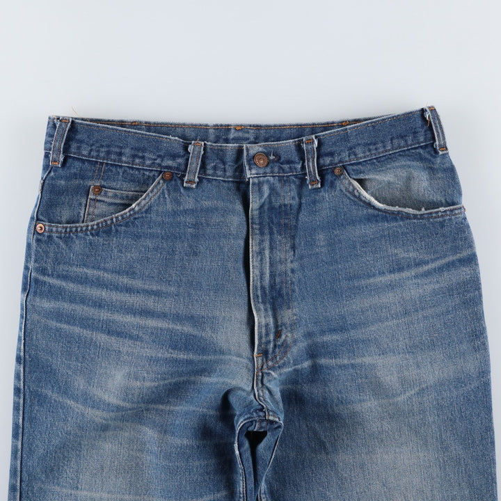 Vintage 1980'S Levi's 50518-0217 Straight-leg Denim Pants, Made in Canada, Men's Size 34 (approx.) cotton blue type Vintage Second Hand