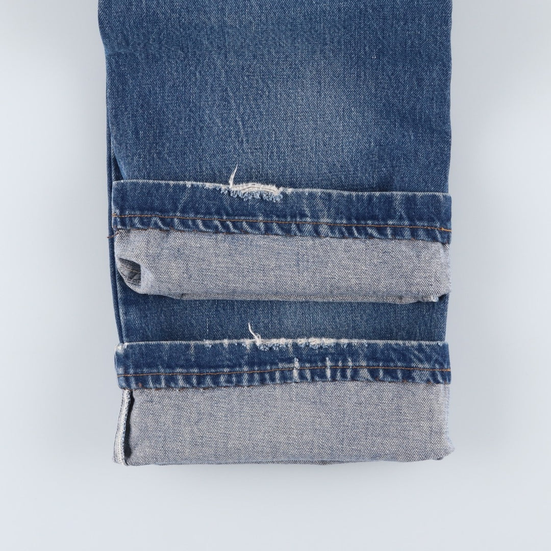 Vintage 1980'S Levi's 50518-0217 Straight-leg Denim Pants, Made in Canada, Men's Size 34 (approx.) cotton blue type Vintage Second Hand