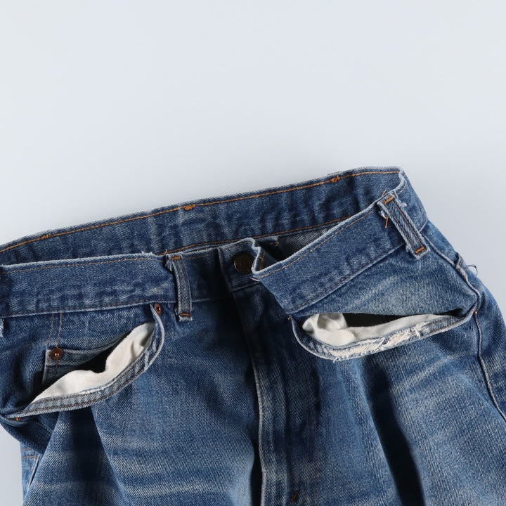 Vintage 1980'S Levi's 50518-0217 Straight-leg Denim Pants, Made in Canada, Men's Size 34 (approx.) cotton blue type Vintage Second Hand