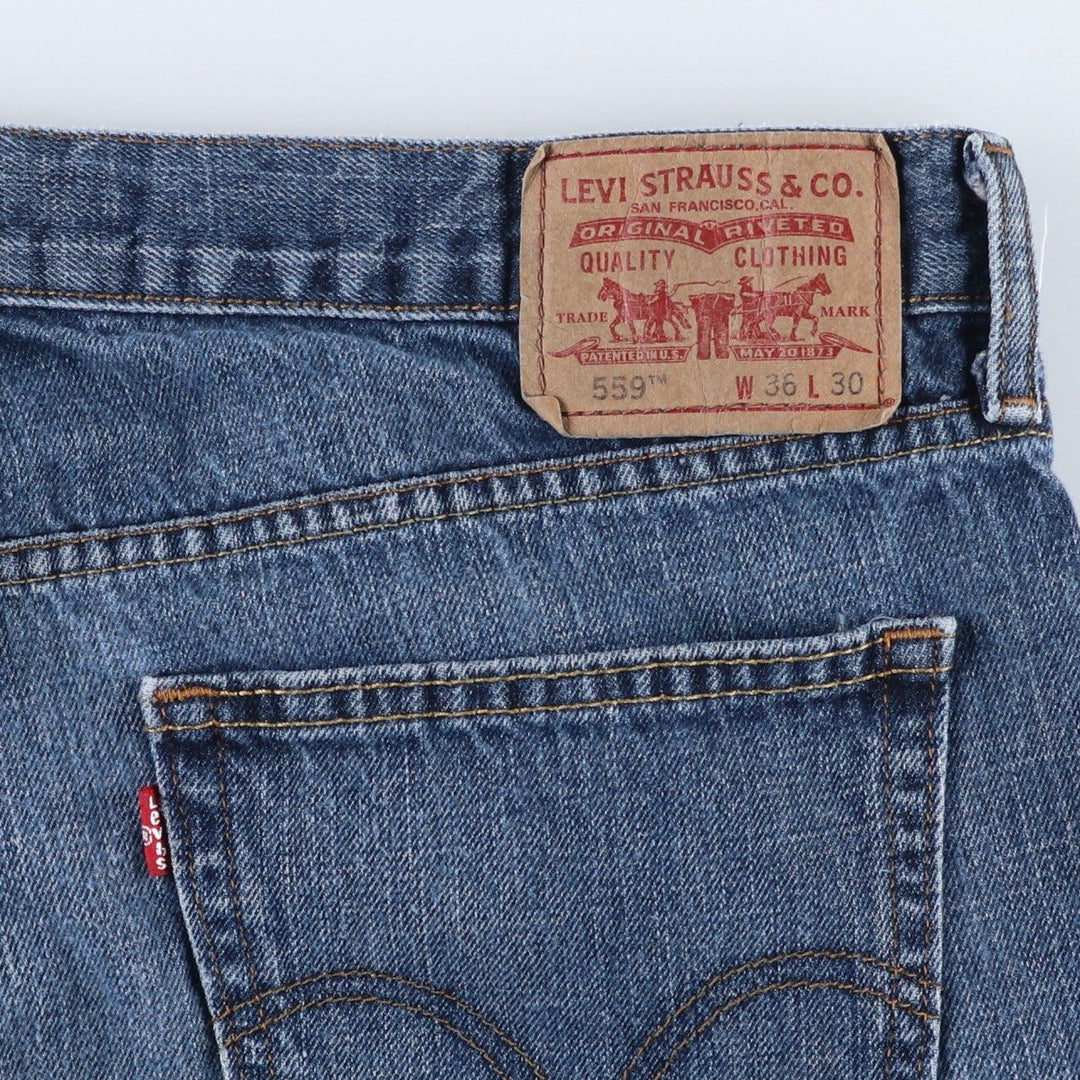 Levi's 559 RELAXED STRAIGHT straight denim pants for men, equivalent to w35 cotton blue type Vintage Second Hand