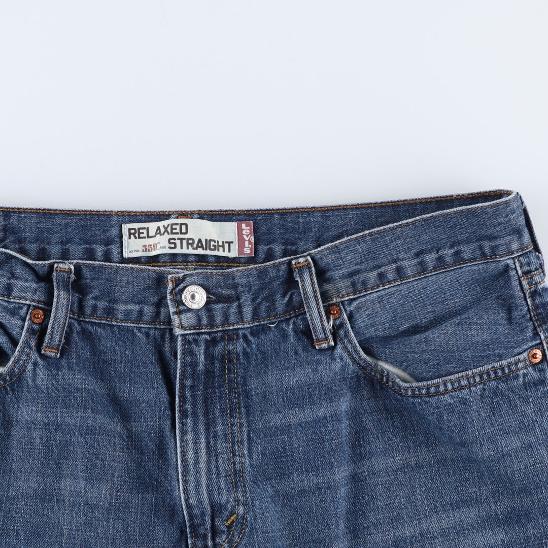 Levi's 559 RELAXED STRAIGHT straight denim pants for men, equivalent to w35 cotton blue type Vintage Second Hand