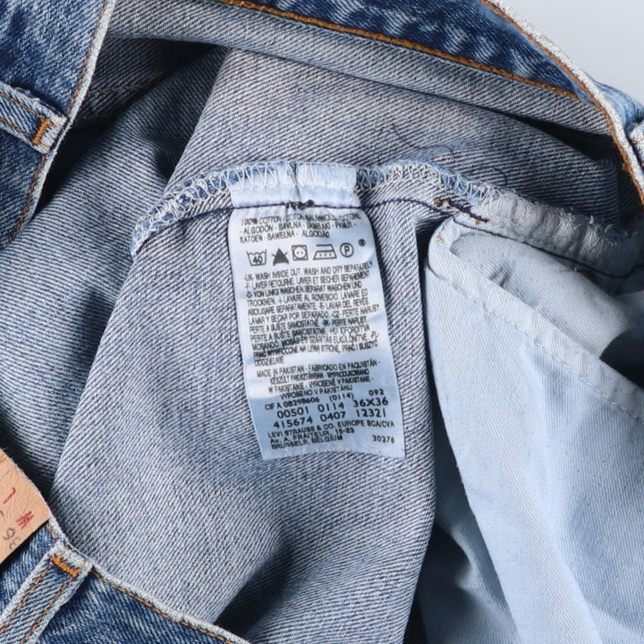 Levi's 501-0114 Straight Denim Pants, Men's, Size W36 cotton blue type Vintage Second Hand