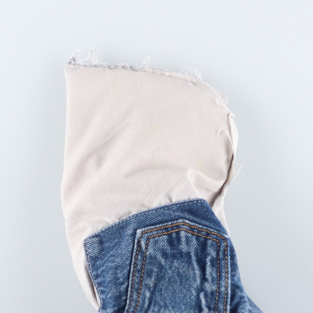 Levi's 501 Straight Leg Button-Fly Painted Denim Pants, Men's Size W30 cotton blue type Vintage Second Hand