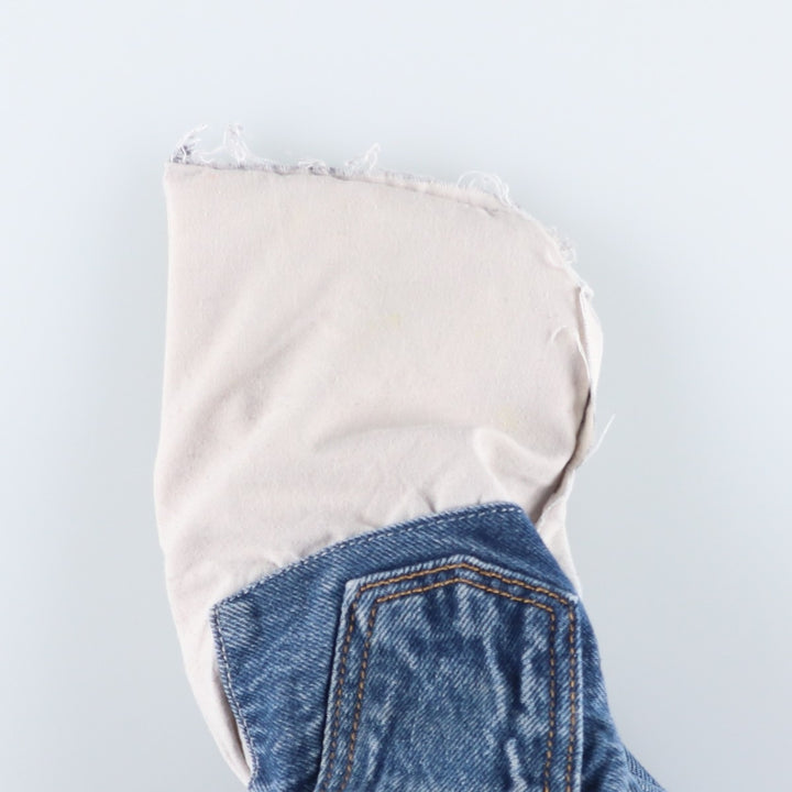 Levi's 501 Straight Leg Button-Fly Painted Denim Pants, Men's Size W30 cotton blue type Vintage Second Hand