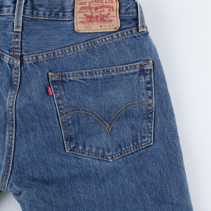 Levi's 501-0194 Straight Denim Pants, Men's, Size W34 cotton blue type Vintage Second Hand