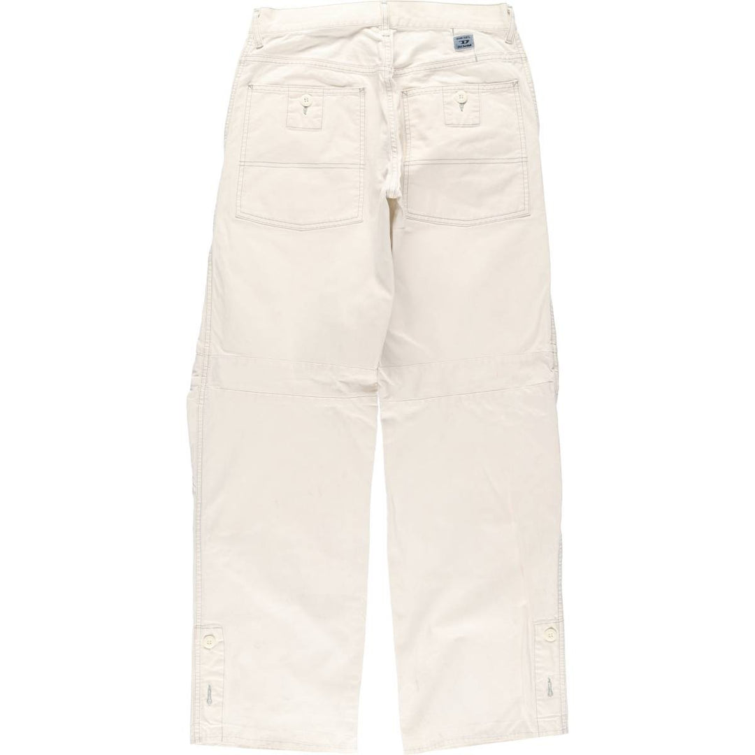 Vintage 90s-00'S Diesel cotton pants, men's size W32. cotton white type Vintage Second Hand
