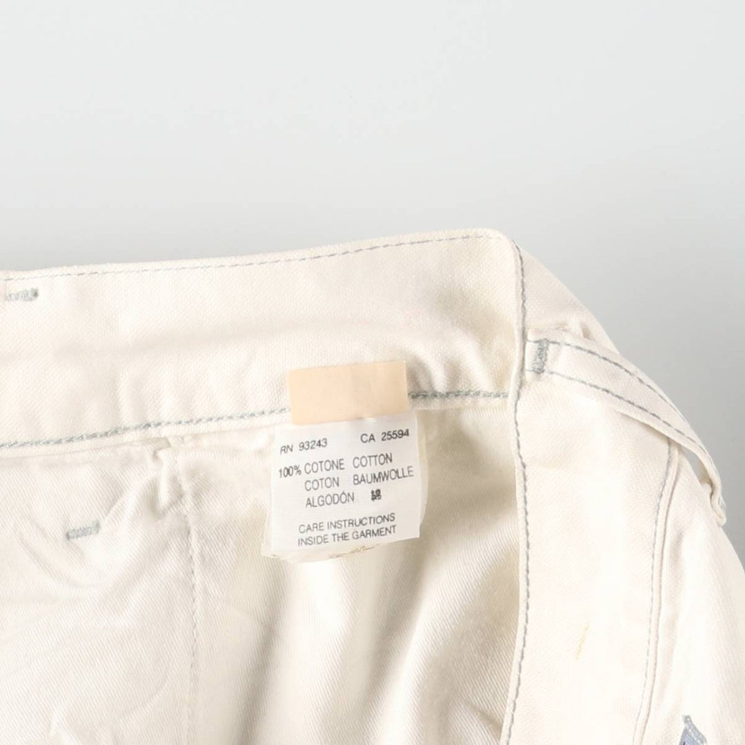 Vintage 90s-00'S Diesel cotton pants, men's size W32. cotton white type Vintage Second Hand