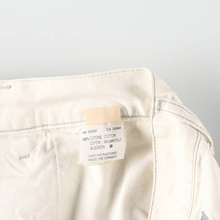 Vintage 90s-00'S Diesel cotton pants, men's size W32. cotton white type Vintage Second Hand