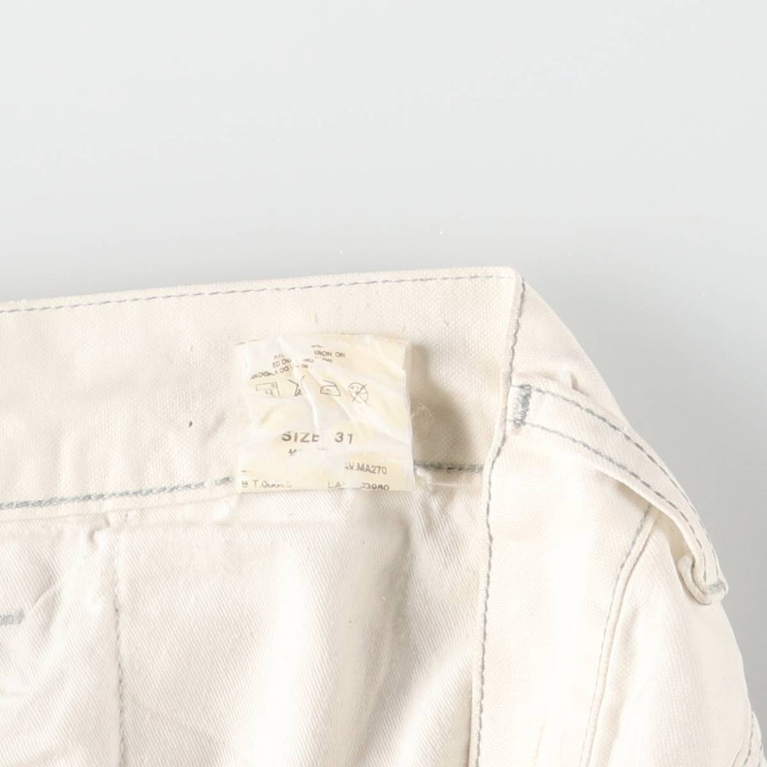 Vintage 90s-00'S Diesel cotton pants, men's size W32. cotton white type Vintage Second Hand