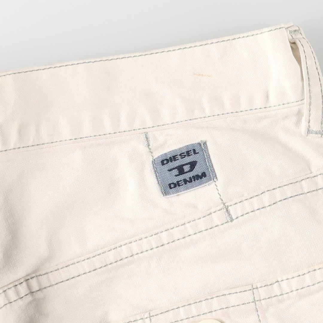 Vintage 90s-00'S Diesel cotton pants, men's size W32. cotton white type Vintage Second Hand