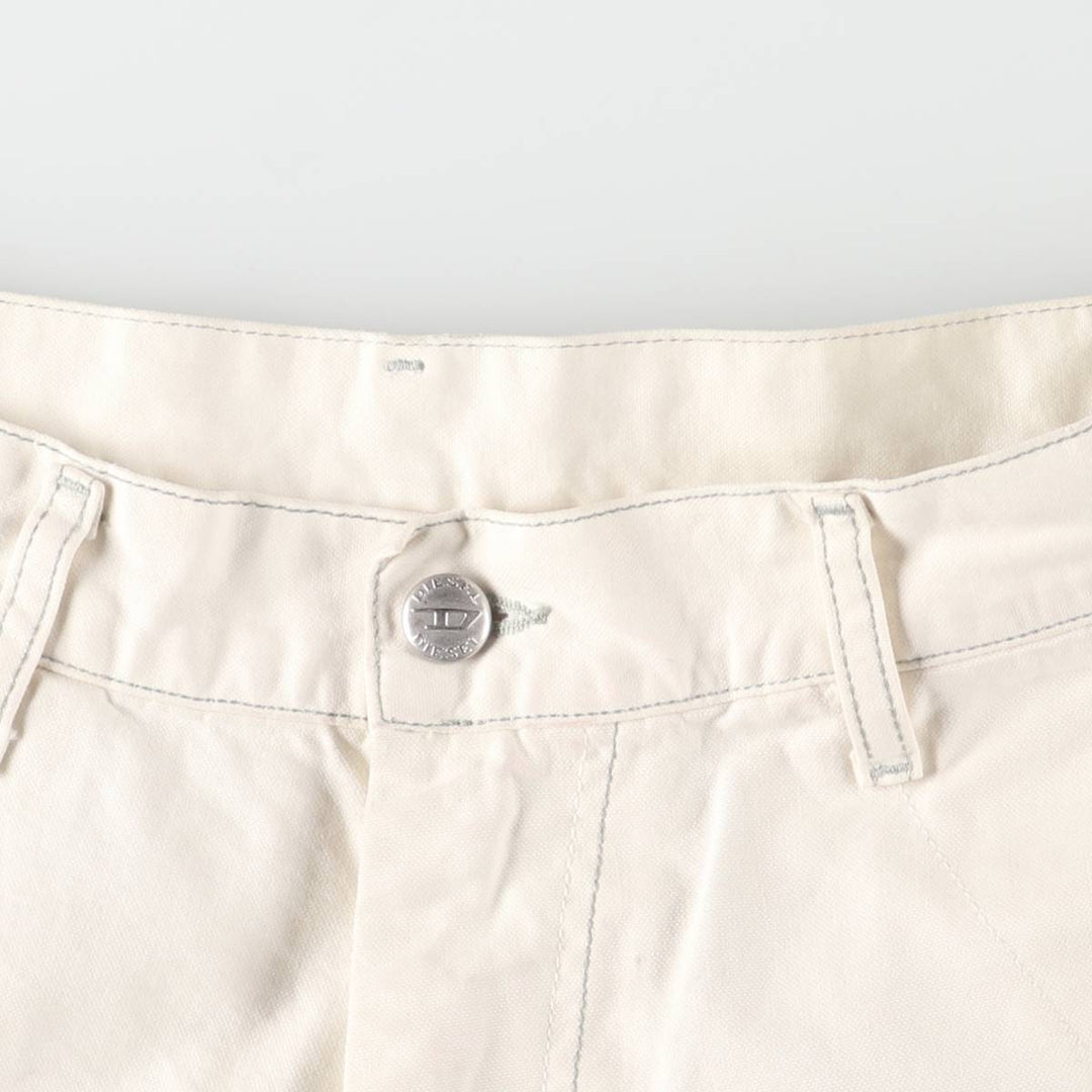 Vintage 90s-00'S Diesel cotton pants, men's size W32. cotton white type Vintage Second Hand