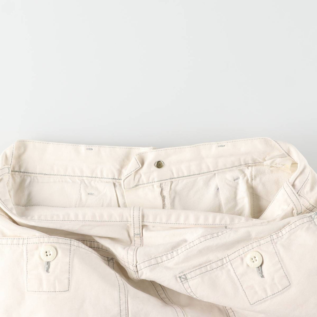 Vintage 90s-00'S Diesel cotton pants, men's size W32. cotton white type Vintage Second Hand