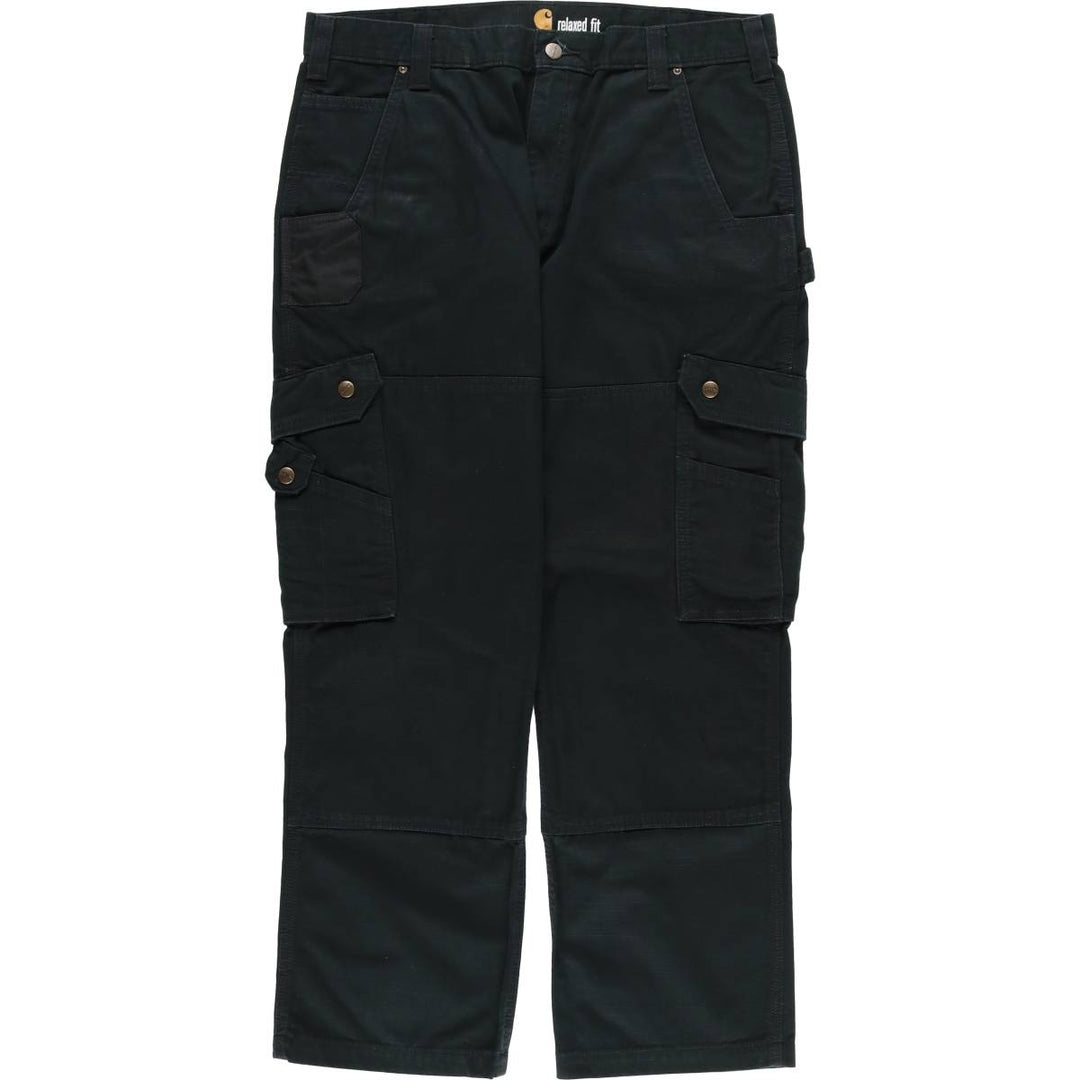 Carhartt Relaxed Fit Ripstop Work Pants, Men's, Size W37 cotton black type Vintage Second Hand
