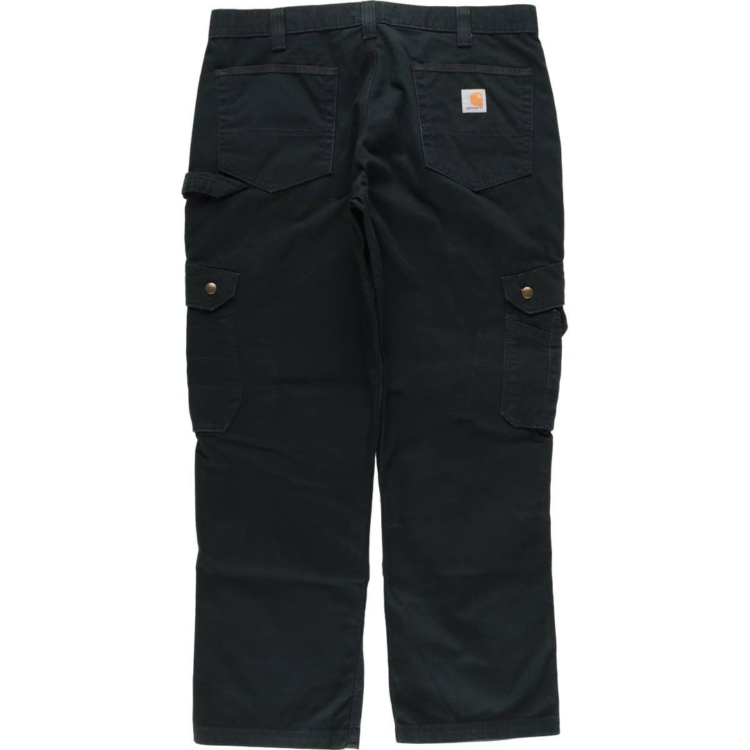 Carhartt Relaxed Fit Ripstop Work Pants, Men's, Size W37 cotton black type Vintage Second Hand