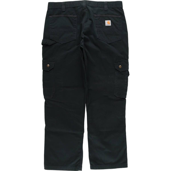 Carhartt Relaxed Fit Ripstop Work Pants, Men's, Size W37 cotton black type Vintage Second Hand