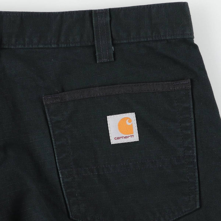 Carhartt Relaxed Fit Ripstop Work Pants, Men's, Size W37 cotton black type Vintage Second Hand