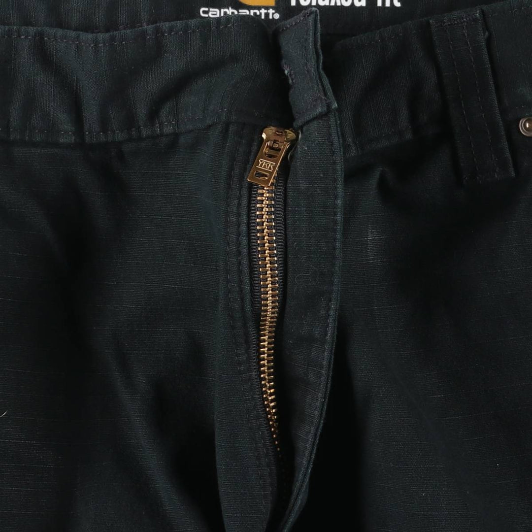 Carhartt Relaxed Fit Ripstop Work Pants, Men's, Size W37 cotton black type Vintage Second Hand
