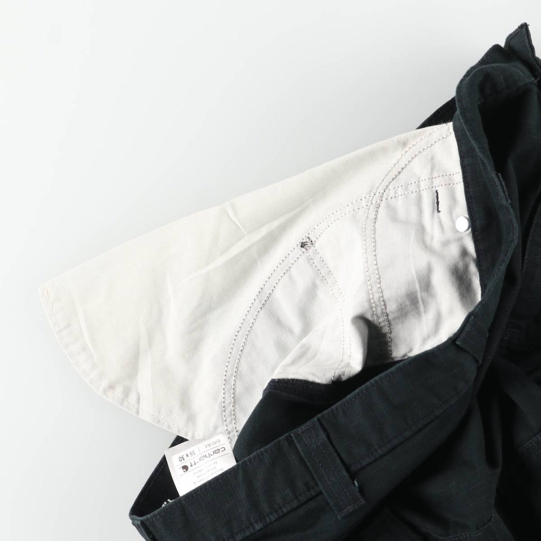 Carhartt Relaxed Fit Ripstop Work Pants, Men's, Size W37 cotton black type Vintage Second Hand