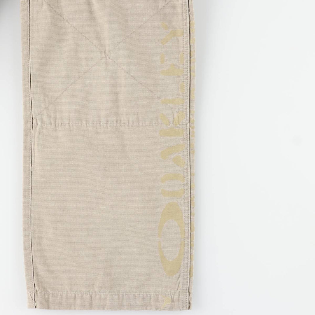 2000'S Oakley cargo pants, men's size XL cotton Beige type Vintage Second Hand