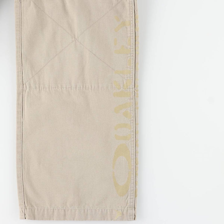 2000'S Oakley cargo pants, men's size XL cotton Beige type Vintage Second Hand