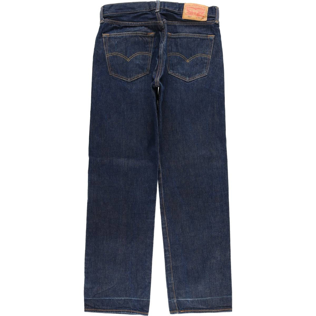 Levi's 501 straight denim pants for men, size W32 cotton navy blue type Vintage Second Hand