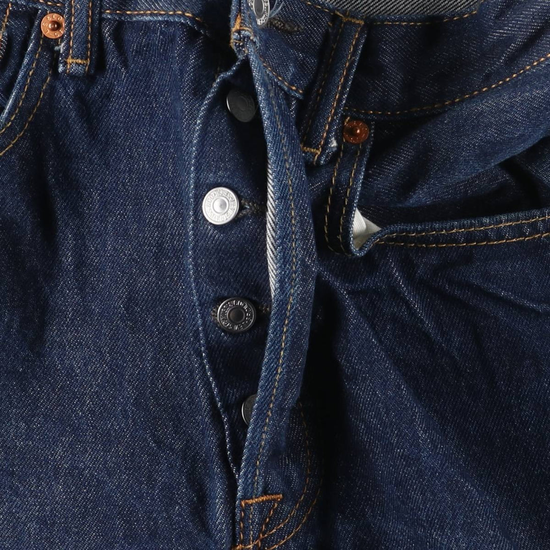 Levi's 501 straight denim pants for men, size W32 cotton navy blue type Vintage Second Hand