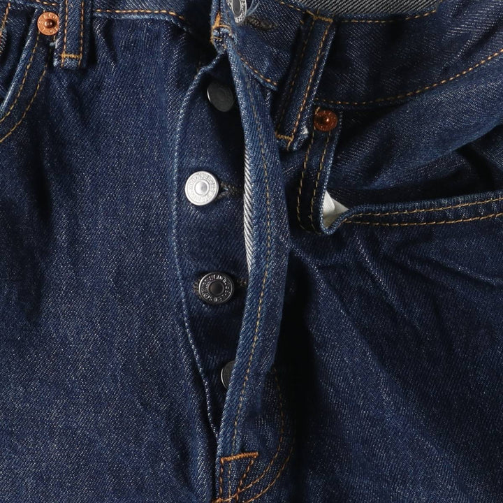 Levi's 501 straight denim pants for men, size W32 cotton navy blue type Vintage Second Hand