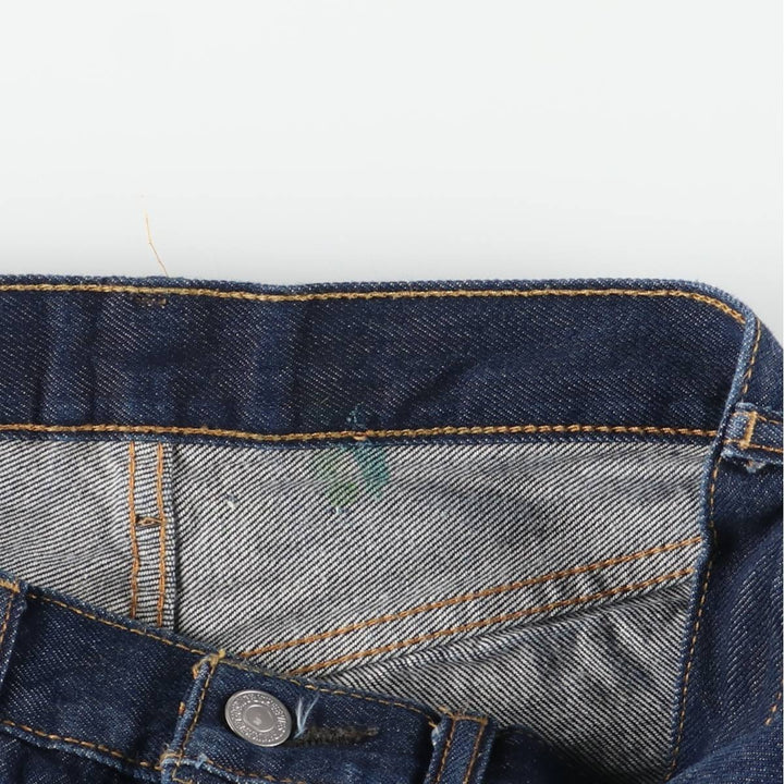 Levi's 501 straight denim pants for men, size W32 cotton navy blue type Vintage Second Hand