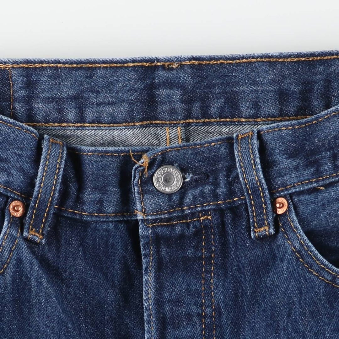 Levi's 501 straight denim pants for men, size W32 cotton navy blue type Vintage Second Hand