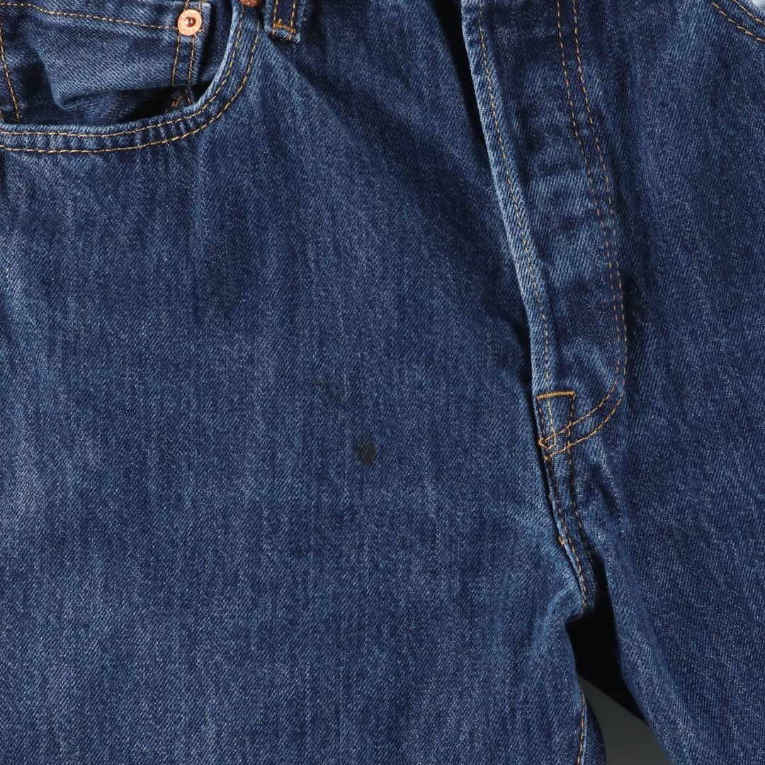 Levi's 501 straight denim pants for men, size W32 cotton navy blue type Vintage Second Hand
