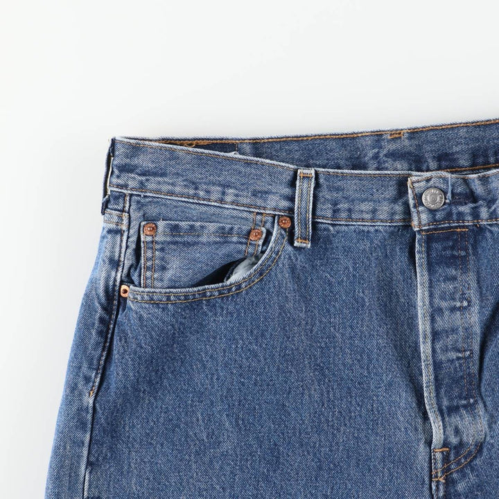 Levi's 501 straight denim pants for men, size W37 cotton blue type Vintage Second Hand