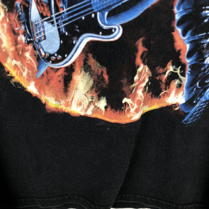IRON MAIDEN Iron Maiden Band T-shirt Band T Men's M size cotton black type Vintage Second Hand