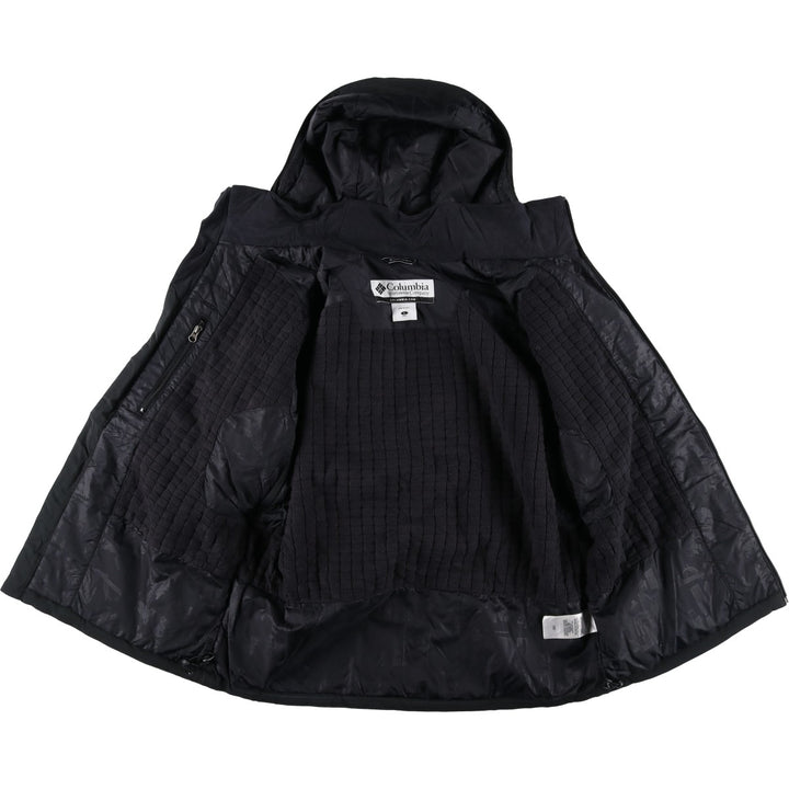 2000'S Columbia OMNI-SHIELD Hooded Padded Softshell Jacket, Men's Size L polyester black type Vintage Second Hand