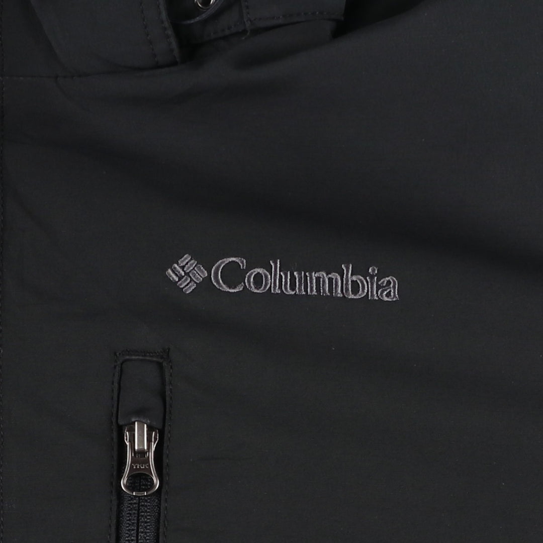 2000'S Columbia OMNI-SHIELD Hooded Padded Softshell Jacket, Men's Size L polyester black type Vintage Second Hand