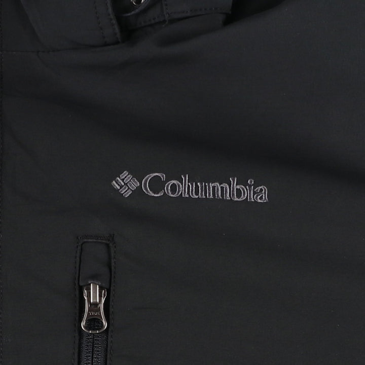2000'S Columbia OMNI-SHIELD Hooded Padded Softshell Jacket, Men's Size L polyester black type Vintage Second Hand