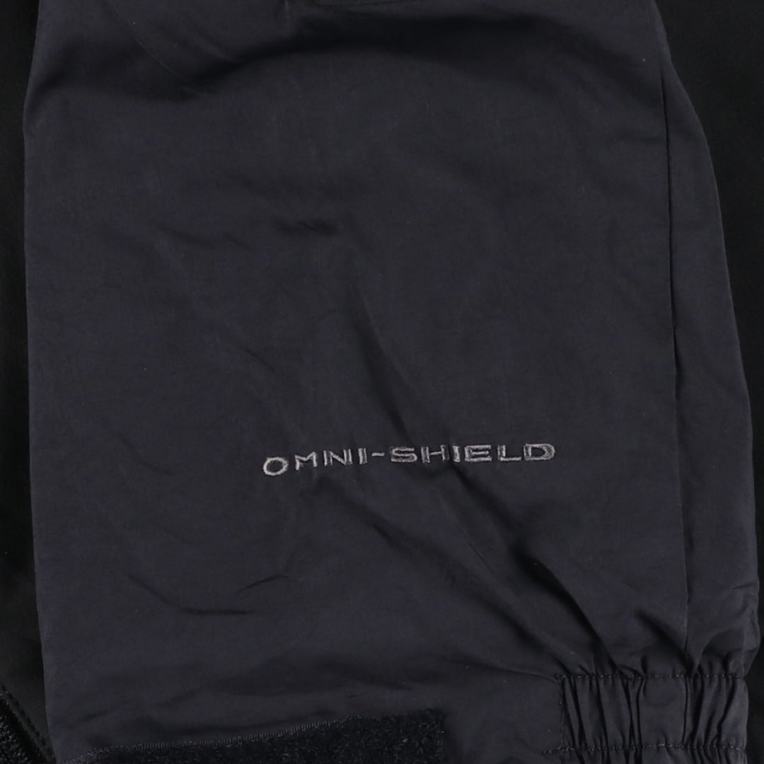 2000'S Columbia OMNI-SHIELD Hooded Padded Softshell Jacket, Men's Size L polyester black type Vintage Second Hand