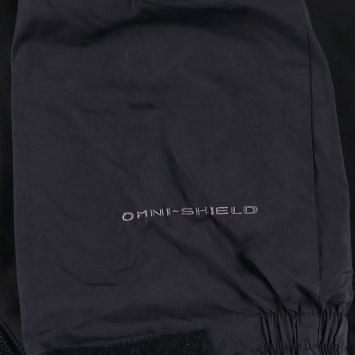 2000'S Columbia OMNI-SHIELD Hooded Padded Softshell Jacket, Men's Size L polyester black type Vintage Second Hand