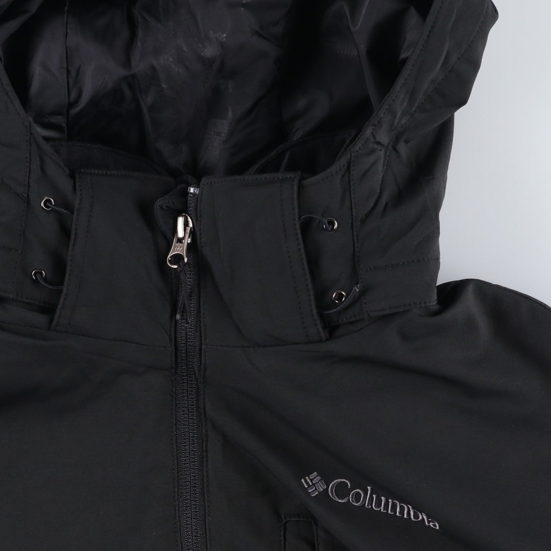 2000'S Columbia OMNI-SHIELD Hooded Padded Softshell Jacket, Men's Size L polyester black type Vintage Second Hand