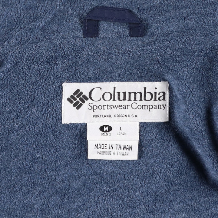 90s-00'S Vintage Columbia Padded Puffer Jacket, Men's Size Medium Nylon navy blue type Vintage Second Hand