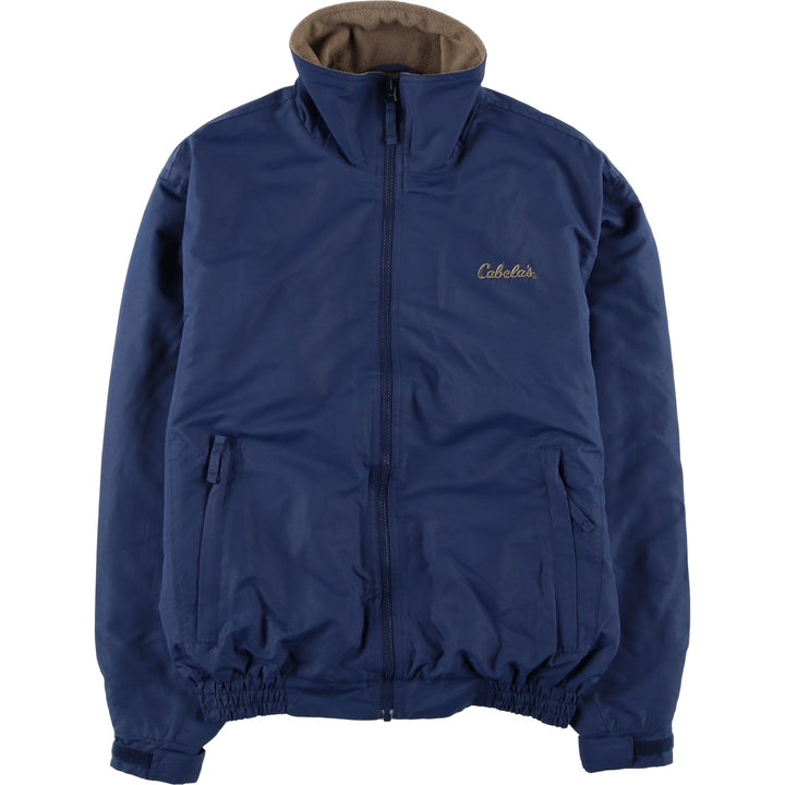 90s-00'S Cabelas padded puffer jacket, men's size M, vintage polyester navy blue type Vintage Second Hand