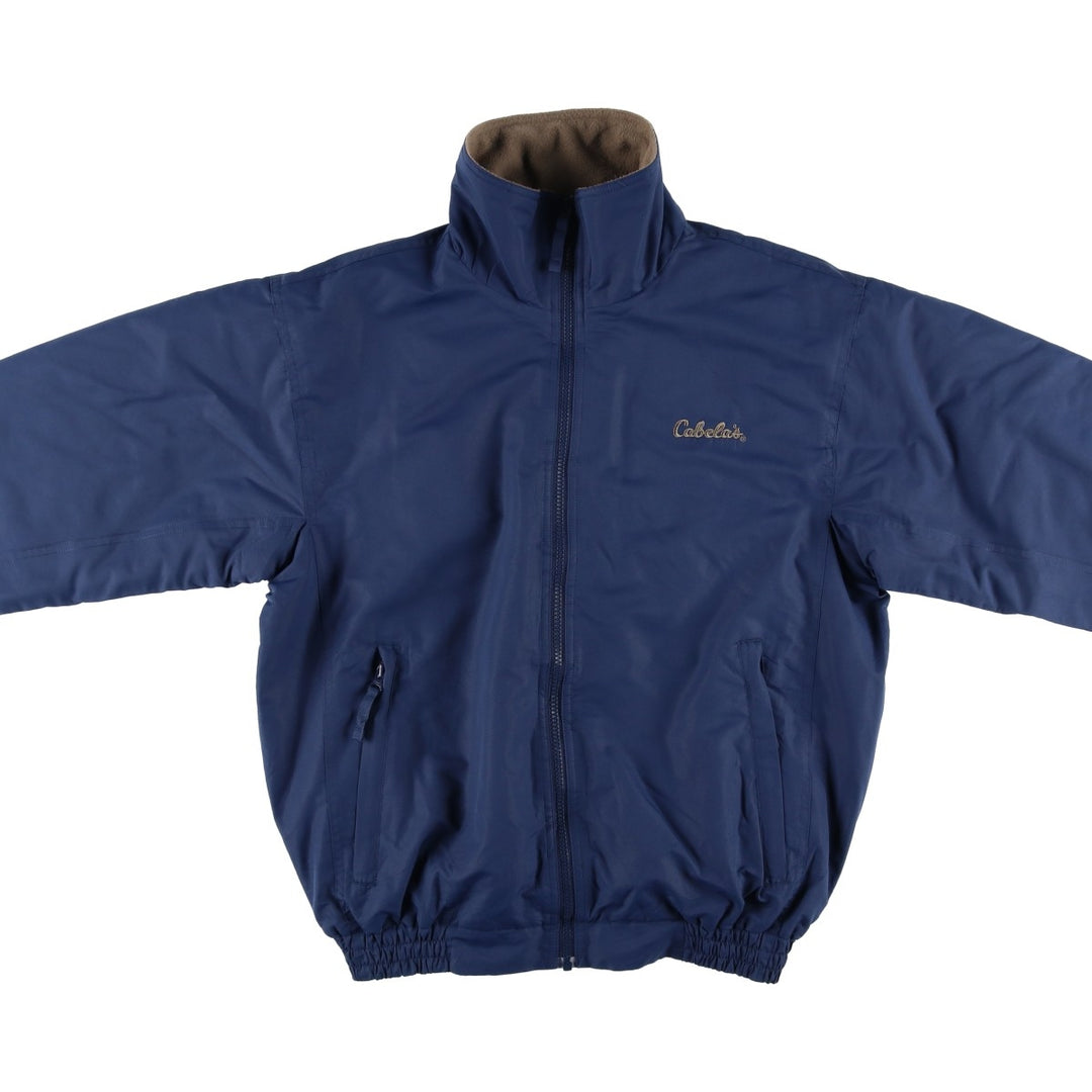90s-00'S Cabelas padded puffer jacket, men's size M, vintage polyester navy blue type Vintage Second Hand