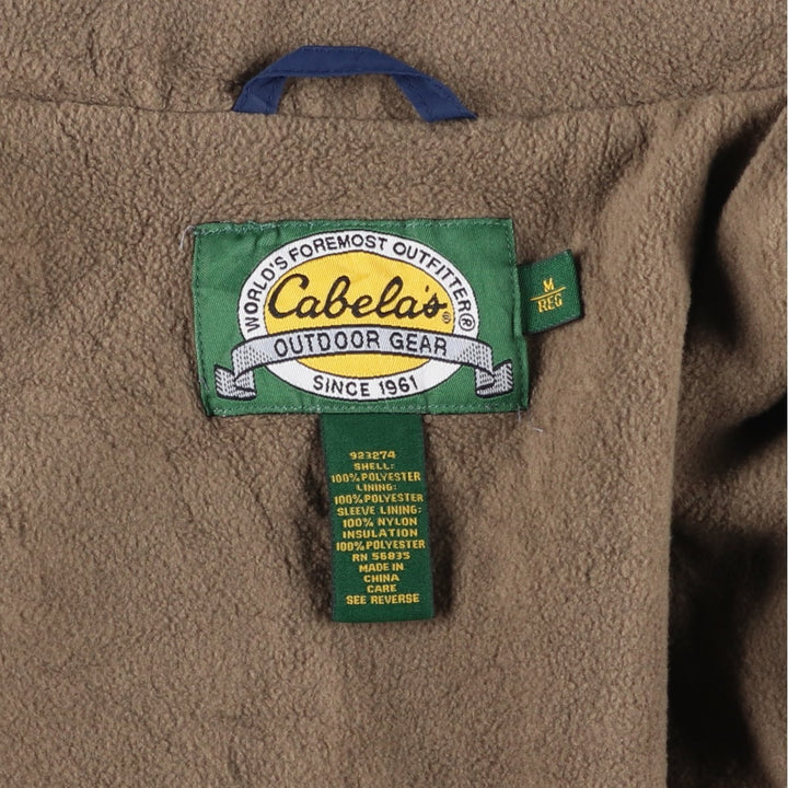 90s-00'S Cabelas padded puffer jacket, men's size M, vintage polyester navy blue type Vintage Second Hand