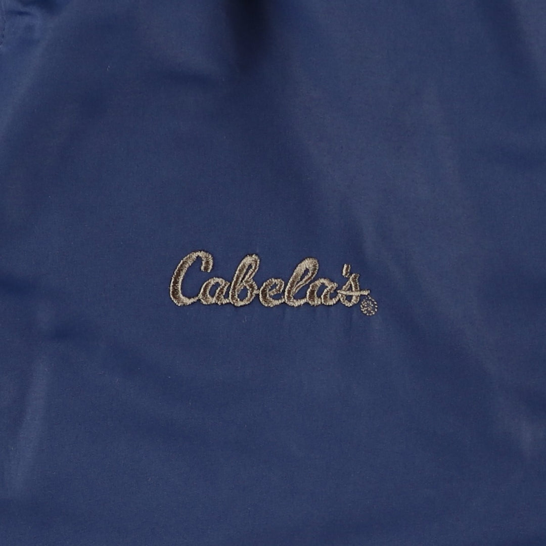 90s-00'S Cabelas padded puffer jacket, men's size M, vintage polyester navy blue type Vintage Second Hand