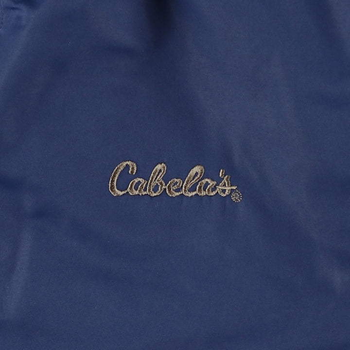 90s-00'S Cabelas padded puffer jacket, men's size M, vintage polyester navy blue type Vintage Second Hand