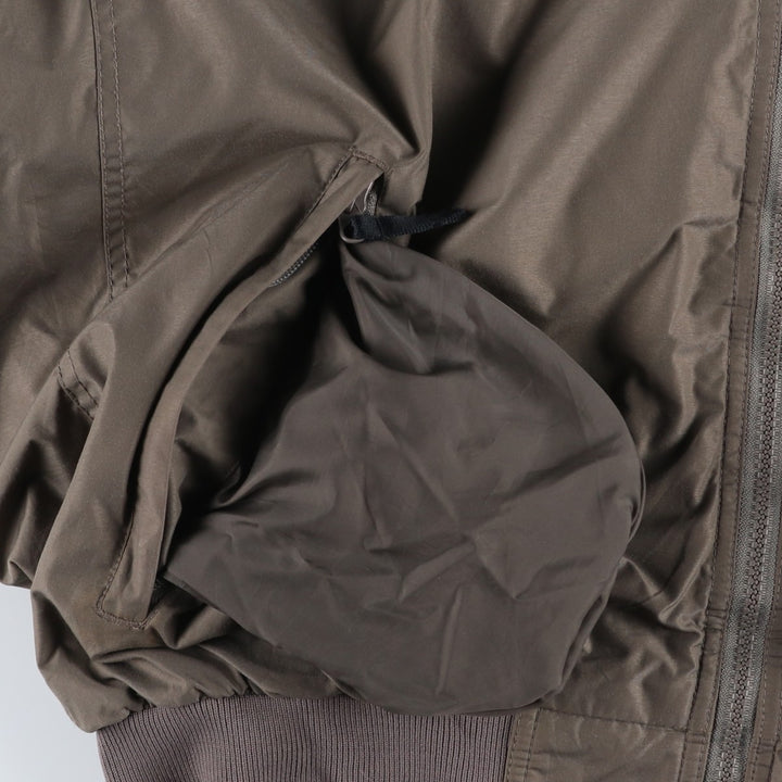 90s-00'S Vintage Columbia Budweiser Padded Puffer Jacket, Men's Size L Nylon Khaki type Vintage Second Hand