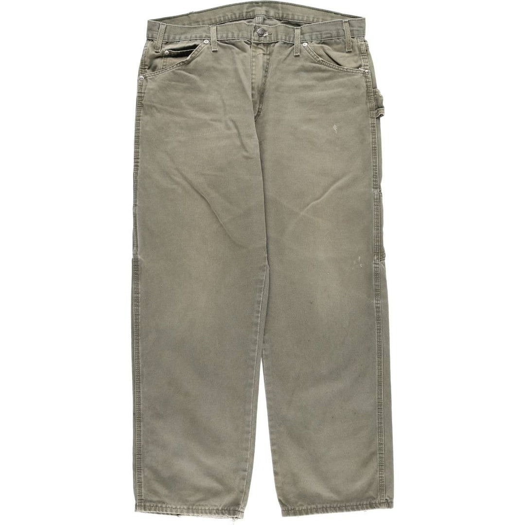 Dickies Relaxed Fit Duck Painter Pants Men's W37 unclear Khaki type sage green Vintage Second Hand