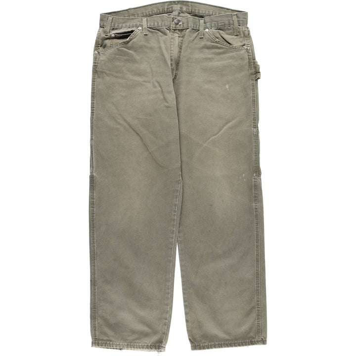 Dickies Relaxed Fit Duck Painter Pants Men's W37 unclear Khaki type sage green Vintage Second Hand